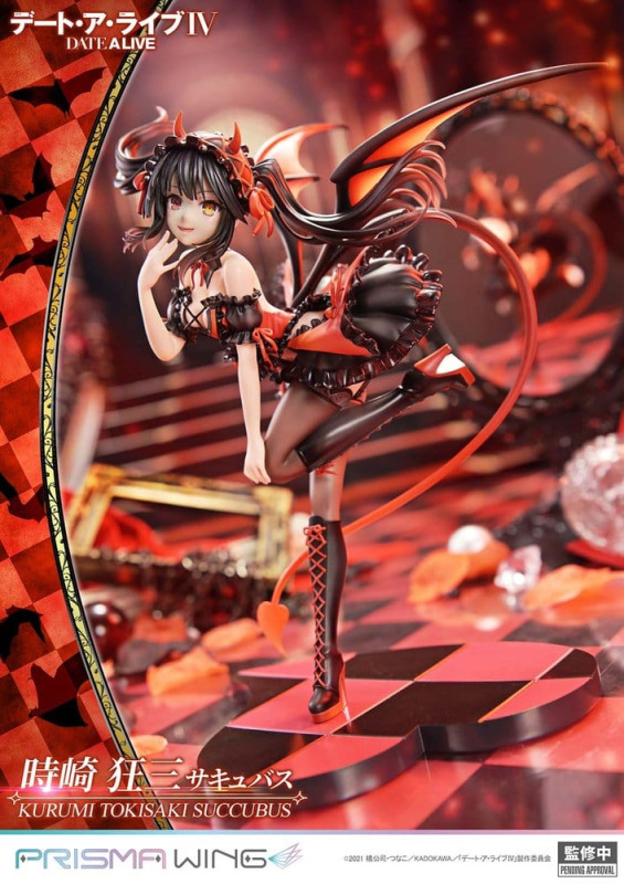 Date A Live Prisma Wing PVC Statue 1/7 Kurumi Tokisaki succubus 25 cm 2