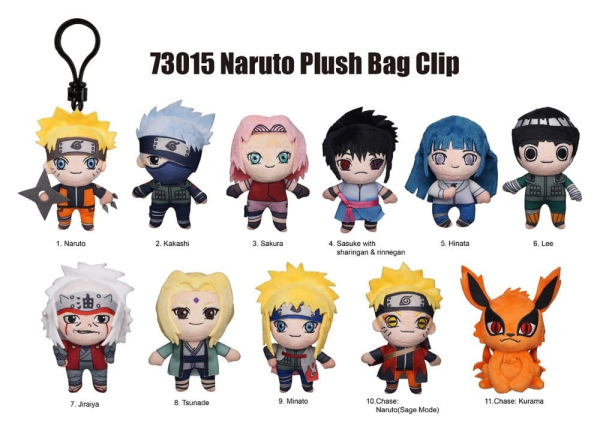 Naruto Plush Bag Clips Display (24) 2