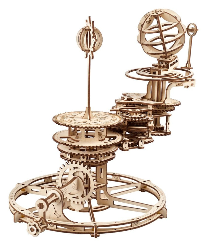 Ugears 3D Wooden Puzzle Mechanical Tellurion 12