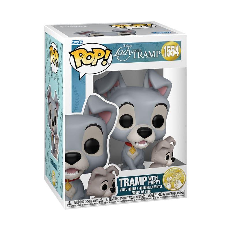 Lady and the Tramp POP! Disney Vinyl Figure Tramp w/puppy 9 cm 1