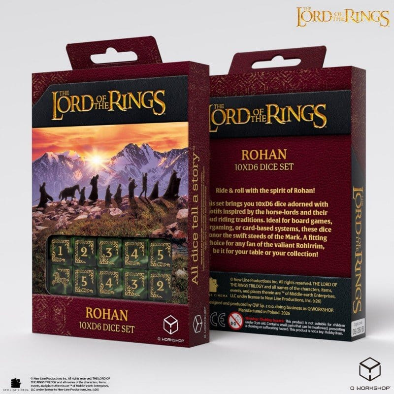 The Lord of the Rings: 10 D6 Dice Set Rohan 5