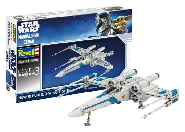Star Wars The Mandalorian and Grogu Revell Model Kit 1/57 New Republic X-Wing Fighter 22 cm 1