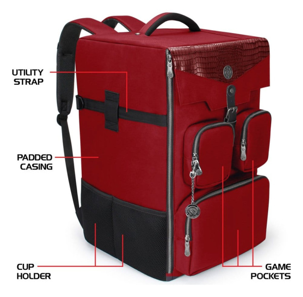 Enhance Board Game Backpack Collector's Edition Red 3