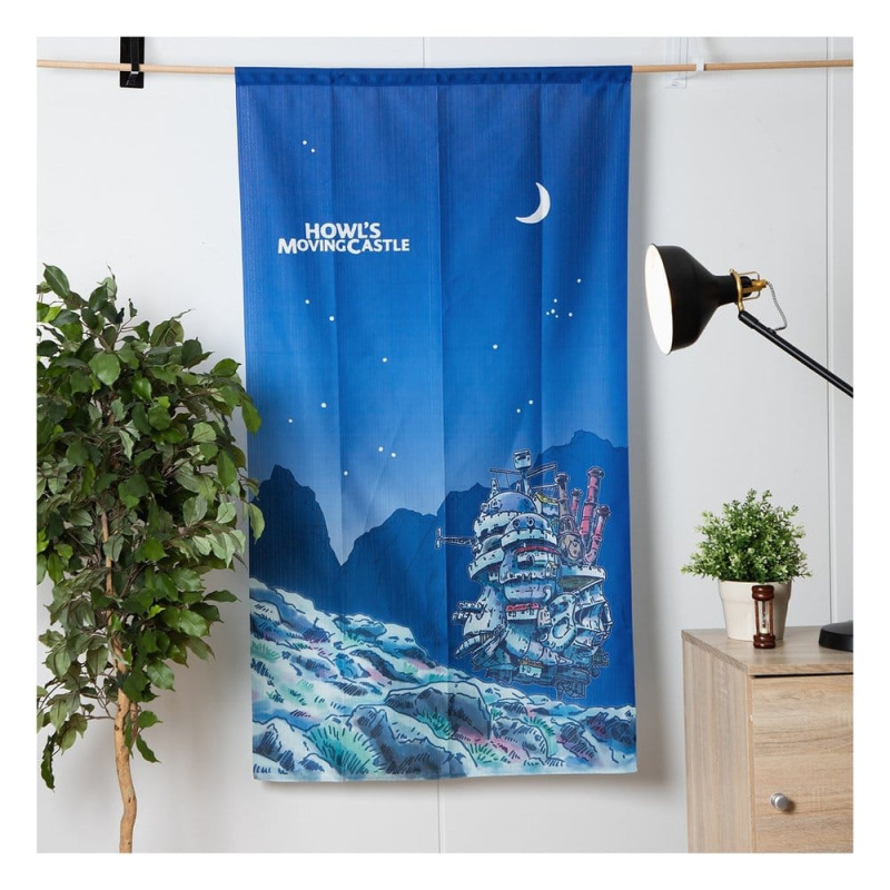 Howl's Moving Castle Noren Curtains Moonlit night 2