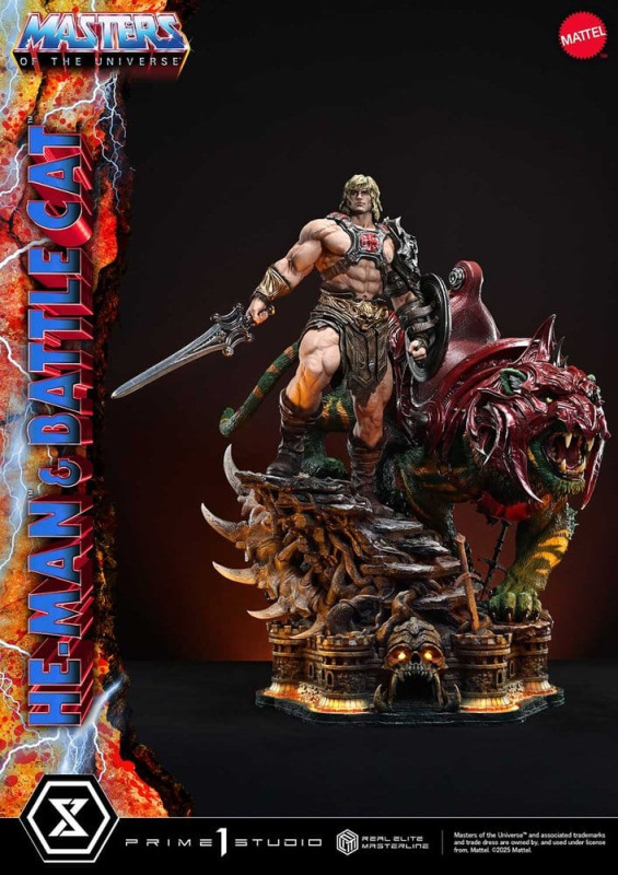 Masters of the Universe Real Elite Masterline Series Statue 1/4 He-Man & Battle Cat 86 cm 2