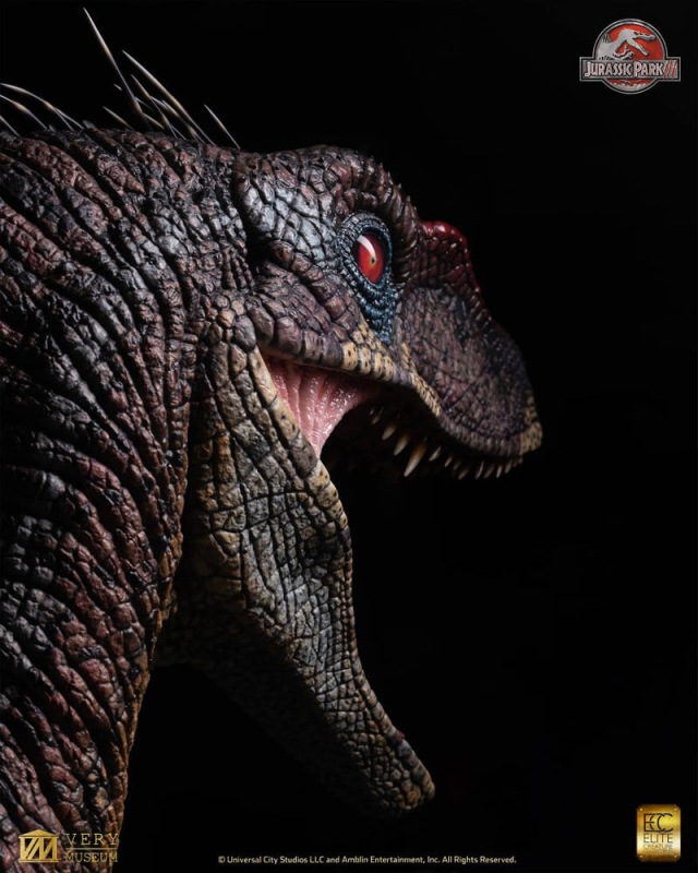 Jurassic Park III Life Size Bust Male Alpha Velociraptor "Blood Knight" 83 cm 5