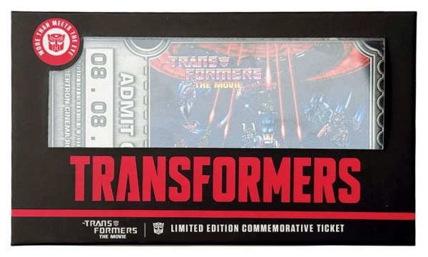 Transformers Replica The Movie 40th Anniversary Movie Ticket Limited Edition 9 x 16 cm 3