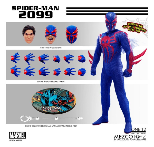 Marvel Comics One:12 Collective Action Figure 1/12 Spider-Man 2099 17 cm 10