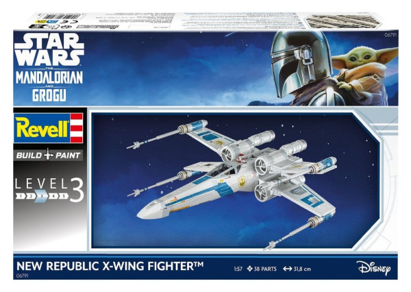 Star Wars The Mandalorian and Grogu Revell Model Kit 1/57 New Republic X-Wing Fighter 22 cm 9