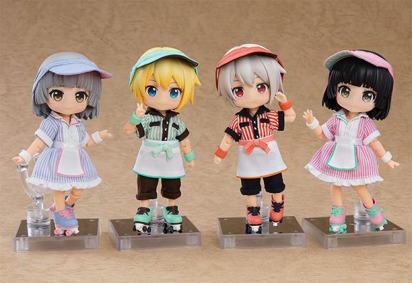 Original Character Parts for Nendoroid Doll Figures Outfit Set: Diner - Boy (Orange)