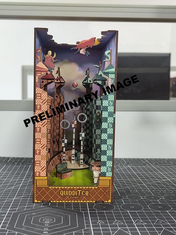 Harry Potter Tiny Adventures Book Nook Mini Diorama Quidditch Pitch 23 cm 1