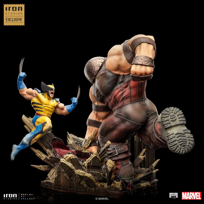 Marvel BDS Art Scale Statue 1/10 Wolverine vs Juggernaut heo EU Exclusive 30 cm 2