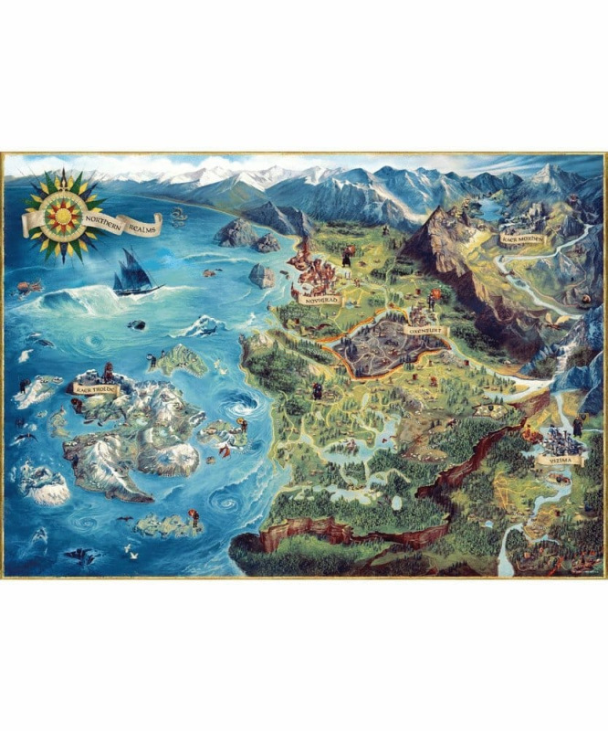 The Witcher Puzzle The Northern Realms Map (1000 Pieces) 1