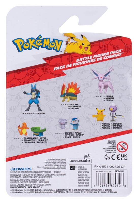 Pokémon Battle Figure 2-Pack Drifloon & Pikachu 5