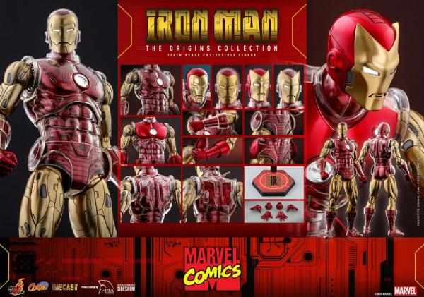Marvel: Iron Man (The Origins Collection) 1/6 Comic Masterpiece Action Figure - Hot Toys