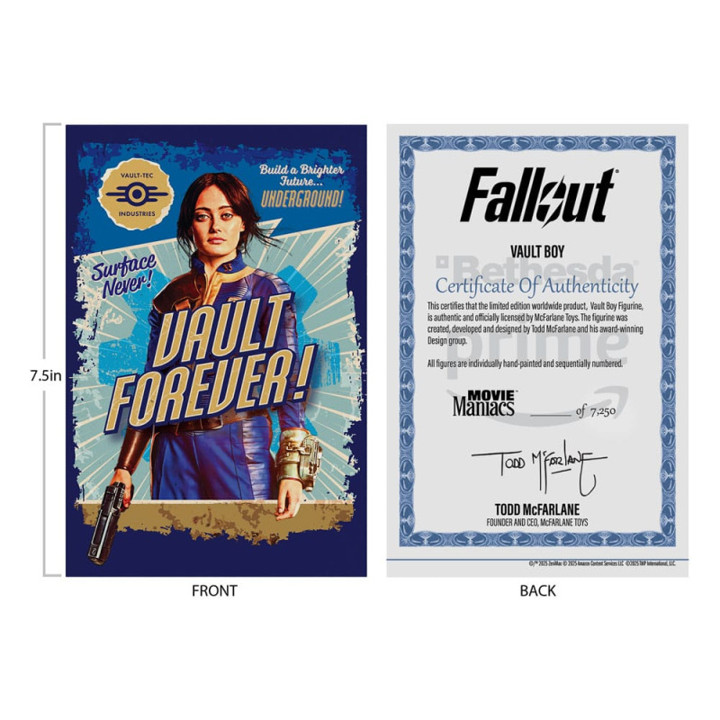 Fallout Movie Maniacs Action Figure Vault Boy Version 2 14 cm 6