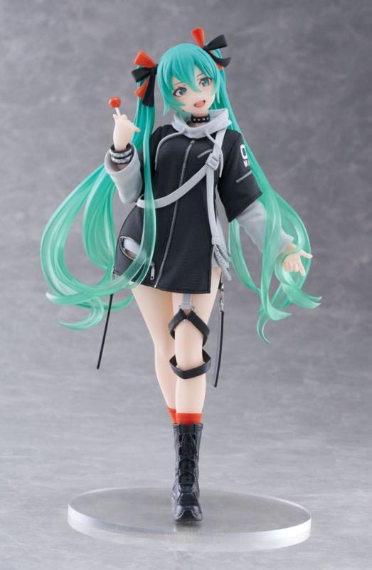 Hatsune Miku Wonderland PVC Statue Fashion Punk Ver. 18 cm