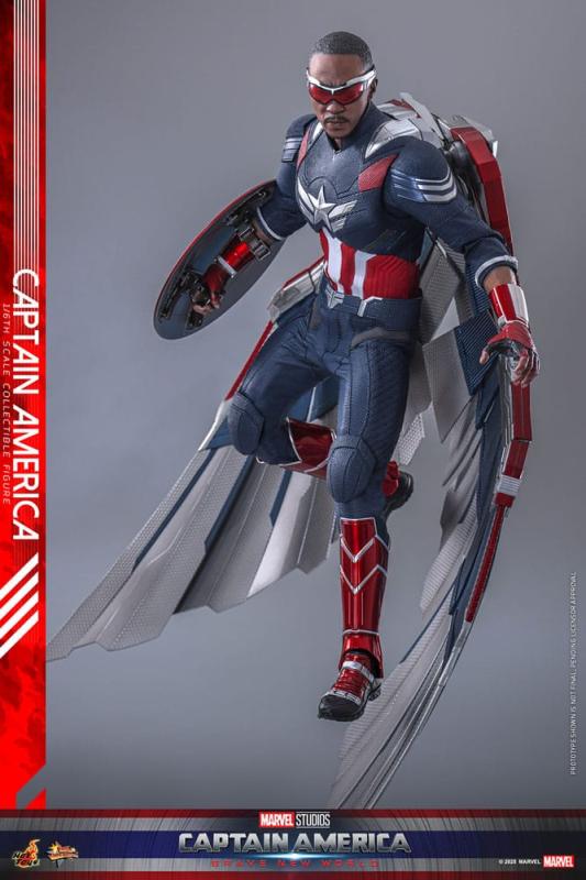 Captain America: Brave New World Movie Masterpiece Action Figure 1/6 Captain America 30 cm 5