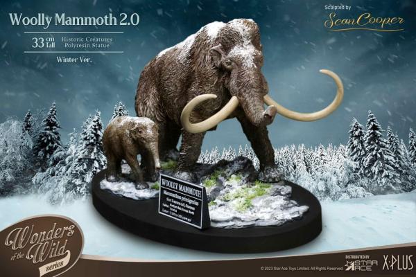 Historic Creatures The Wonder Wild Series: The Woolly Mammoth 2.0 22 cm Statue - X-Plus