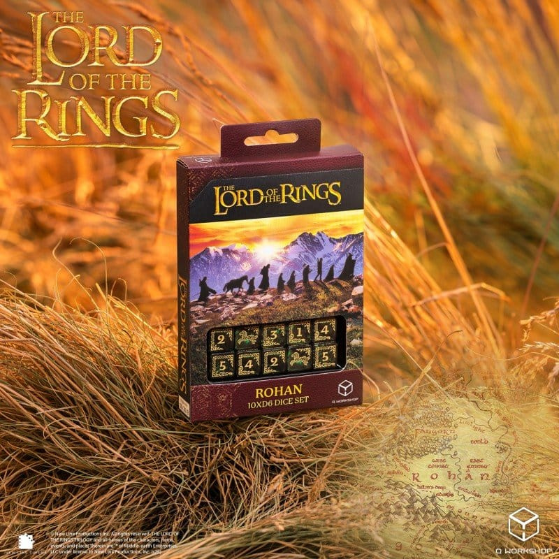 The Lord of the Rings: 10 D6 Dice Set Rohan 2