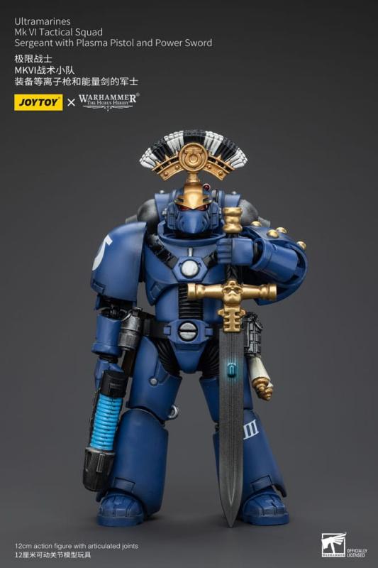 Warhammer The Horus Heresy Action Figure 1/18 Ultramarines MK VI Tactical Squad Sergeant with Plasma 1