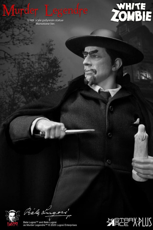 White Zombie Statue 1/4 Murder Legendre Monotone Ver. 52 cm 3