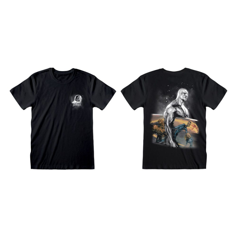 Fantastic 4 T-Shirt Silver Surfer Size L