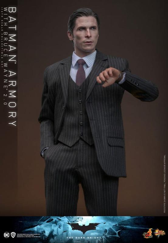 The Dark Knight Movie Masterpiece Action Figures & Diorama 1/6 Batman Armory with Bruce Wayne (2.0) 3