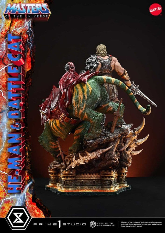 Masters of the Universe Real Elite Masterline Series Statue 1/4 He-Man & Battle Cat 86 cm 3