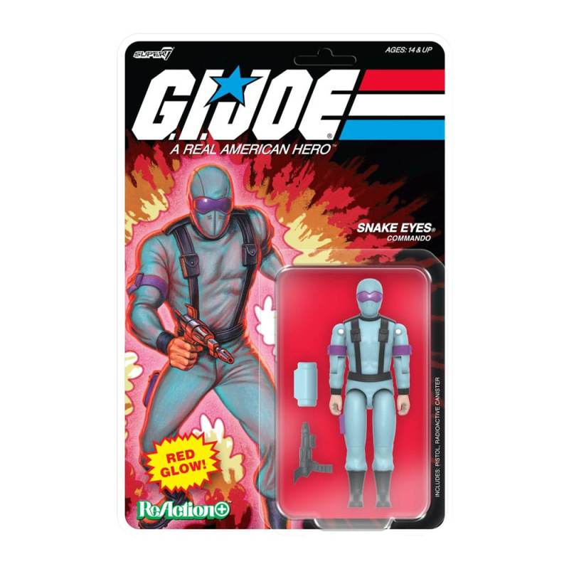GI Joe ReAction+ Action Figure Wave 06 Snake Eyes (Red Glow, Crystal Poison) 10 cm 1