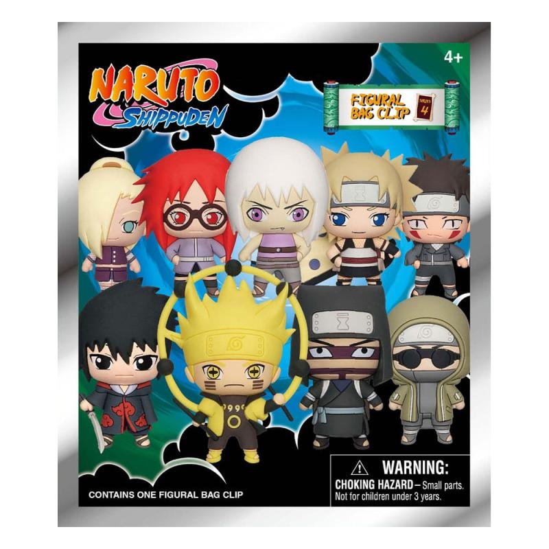 Naruto Shippuden 3D PVC Bag Clips Series 4 Display (24)