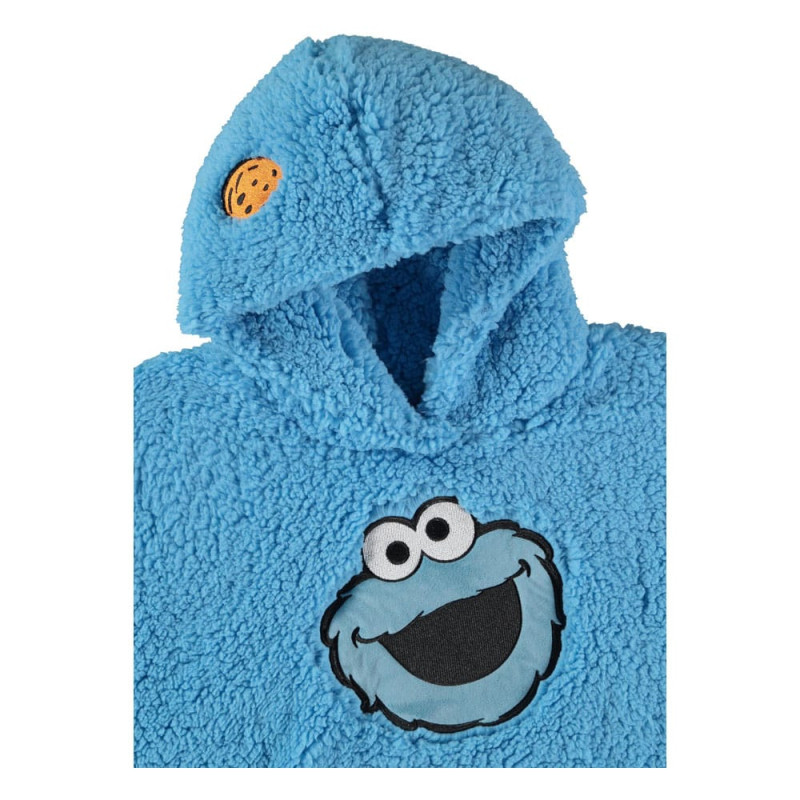 Sesame Street Teddy Hooded Sweater Cookie Monster Size L 2