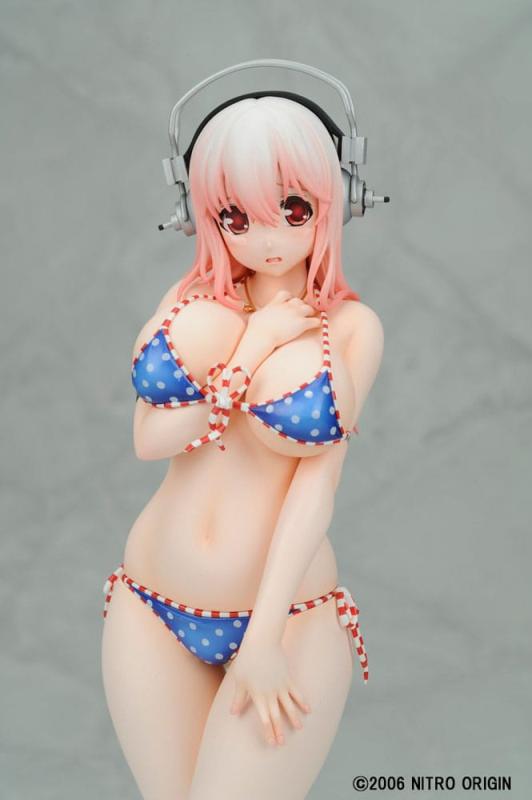 Nitro Super Sonic PVC Statue 1/6 Super Sonico Paisura Bikini Ver. Re-Run 28 cm