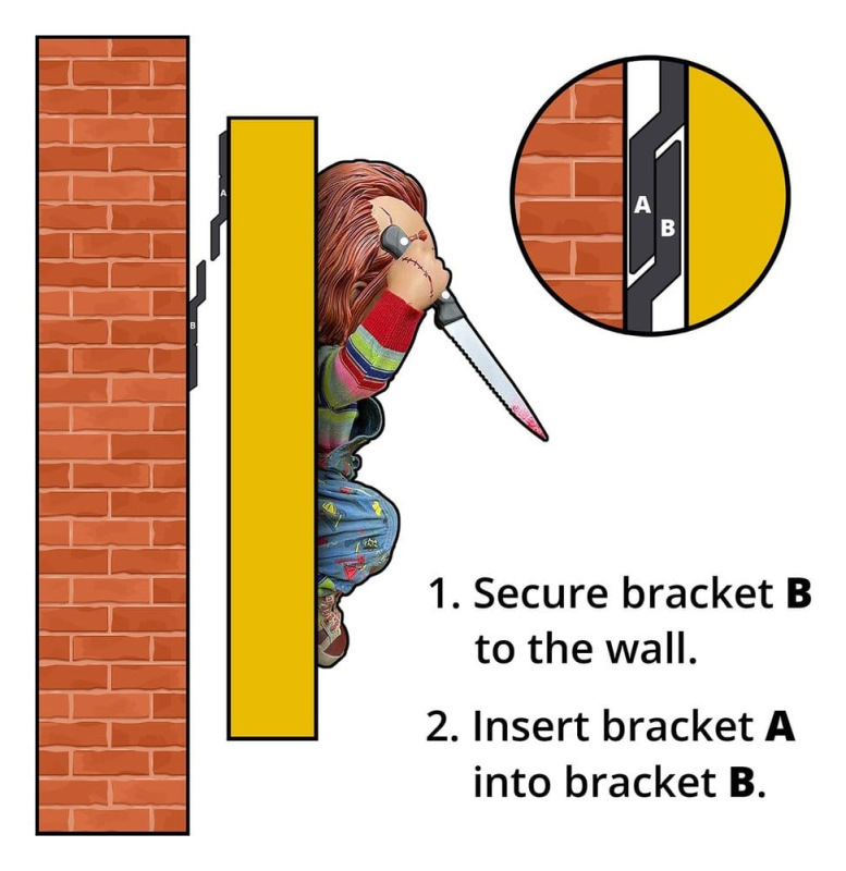 Chucky (Child´s Play) Wall Sculpture 1/1 Bride of Chucky 43 x 46 x 76 cm 1