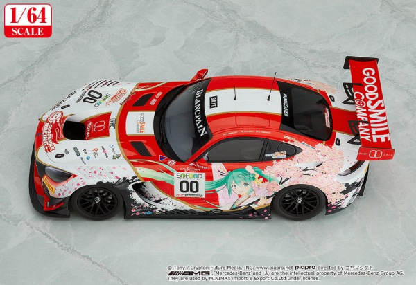 Hatsune Miku GT Project Vehicle 1/64 AMG 2017 SPA24H Ver. 7 cm 3