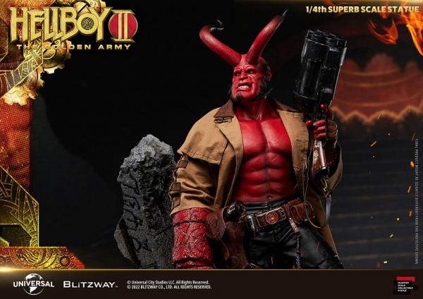 Hellboy II The Golden Army: Hellboy 1/4 Superb Statue - Blitzway