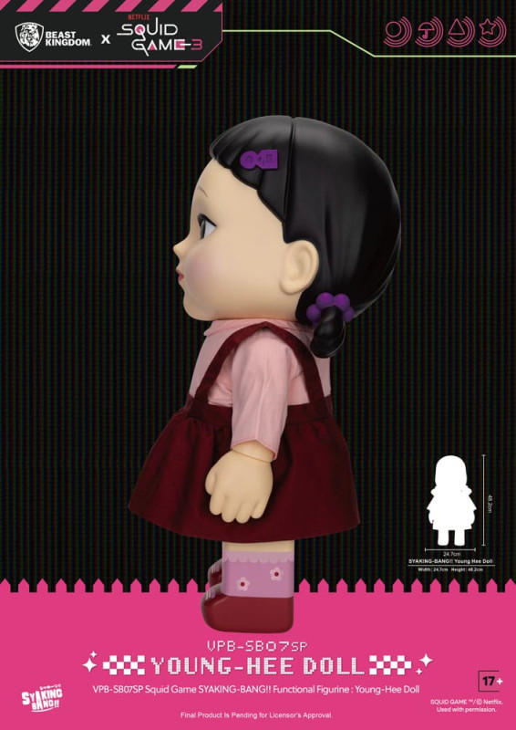Squid Game Syaking Bang Figure/Coin Bank Young-Hee Doll Season 3 48 cm 3