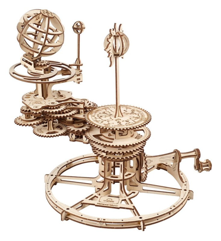 Ugears 3D Wooden Puzzle Mechanical Tellurion 1