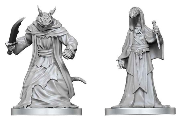 Pathfinder Battles Deep Cuts Unpainted Miniature Zyss & Aapoph Serpentfolk 13 cm