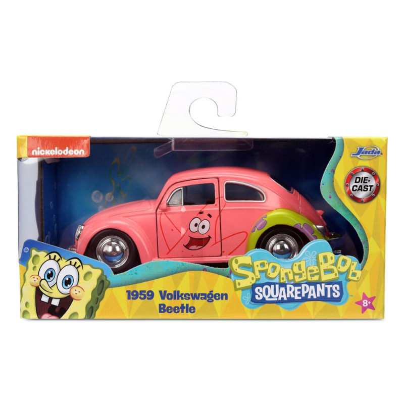 Spongebob Squarepants Diecast Model 1/32 1959 VW Beetle Patrick 8
