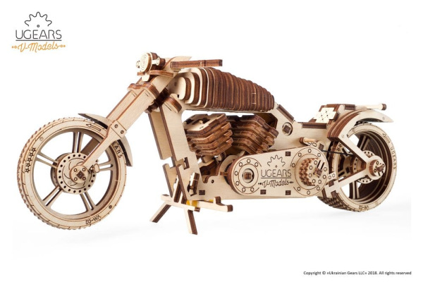 Ugears 3D Wooden Puzzle Bike VM-02 8