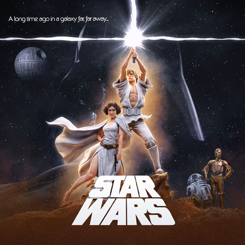 Star Wars Deluxe Art Scale Statue 1/10 Luke and Leia 41 cm 7