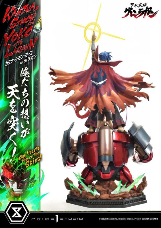 Gurren Lagann Ultimate Premium Masterline Series Statue 1/4 Kamina, Simon & Yoko with Lagann 97 cm