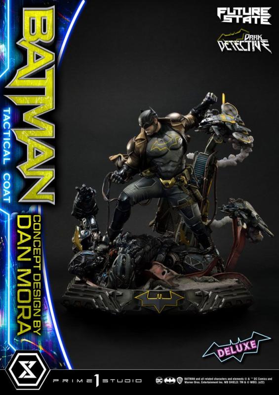 DC Comics: Batman Dark Detective Tactical Coat Design by Dan Mora 1/4 Deluxe Statue - P1