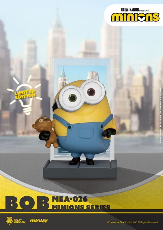 Minions The Rise of Gru: Bob 8 cm Mini Egg Attack Figure - Beast Kingdom Toys