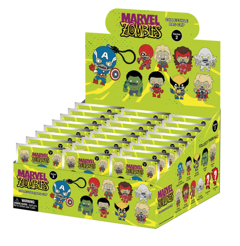 Marvel PVC Bag Clips Series 2 Zombies Display (24) 2
