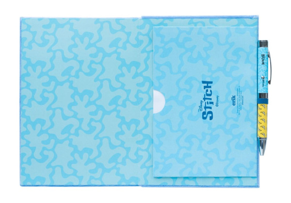 Stitch Premium Plush Notebook A5 with pen Tropical 3