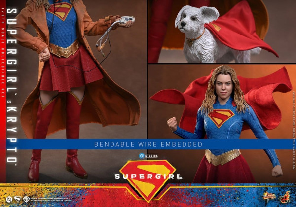DC Comics Movie Masterpiece Action Figure Set Supergirl & Krypto 28 cm 14