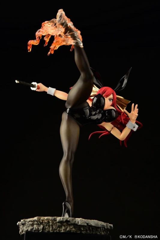 Fairy Tail Statue 1/6 Erza Scarlet High Kick Black Bunny Ver. 37 cm