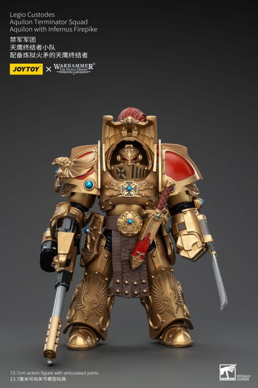 Warhammer The Horus Heresy Action Figure 1/18 Legio Custodes Aquilon Terminator Squad Aquilon with I